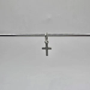 Genuine Pandora Christianity Sparkling Cross Dangle Charm 925 ALE 791310CZ - Picture 1 of 3