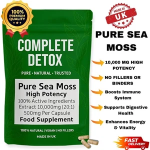 Pure Sea Moss High Potency (20:1) 10.000mg Vegan Caps mit 100% Clean & Natural - Bild 1 von 10