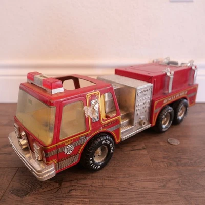 Vintage Nylint Rescue Pumper Fire Engine No. 5 Pressed Steel Truck Toy !!! - Image 1 of 4