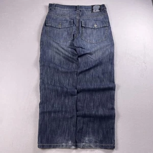 South Pole X-clusive Jeans Mens 34 Flap Pocket Streetwear Hip Hop Baggy Wide Y2K - Picture 1 of 13