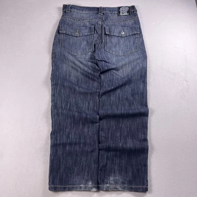 South Pole X-clusive Jeans Mens 34 Flap Pocket Streetwear Hip Hop Baggy Wide Y2K - Image 1 of 4
