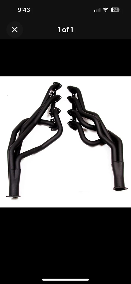 Open Box 6130HKR Headers For Galaxie Country Custom Ford 500 Squire Ranch Wagon - Image 1 of 1