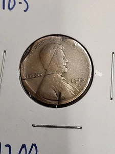 1910- S Lincoln Wheat Cent Penny - Picture 1 of 3