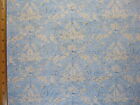 Blue Porcelain Vintage Look Print cotton fabric BY THE YARD BTY