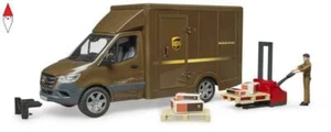 BRUDER MB SPRINTER UPS CON PERSONAGGIO E TRANSPALLET MANUALE - Foto 1 di 1