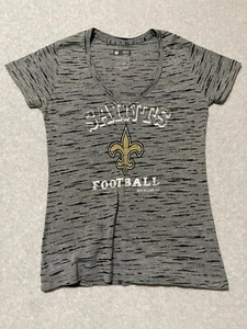 New Orleans Saints Shirt Womens Small NFL Football Louisiana WHO DAT - Picture 1 of 4