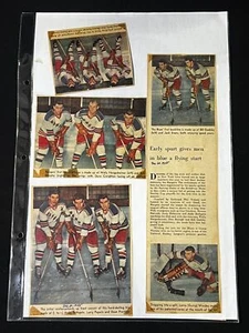 Lot of 2 - Dec 20, 1955: Vintage New York Rangers Hockey Newspaper Scrap Cutoff - Bild 1 von 3