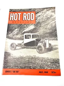 1949 julio HOT ROD revista Denver's Odd Rod - Imagen 1 de 5