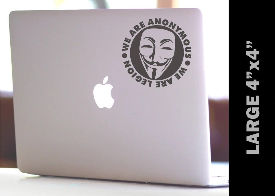 Anonymous Guy Fawkes Laptop Decal Sticker - Image 1 of 1