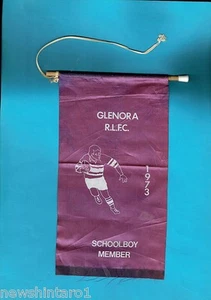 #D227. 1973 GLENORA RUGBY LEAGUE CLUB SCHOOLBOY MEMBER PENNANT - Picture 1 of 1