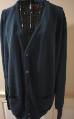 Suéter Cárdigan Vintage Mr. Rodger Para Hombre Colección Fox Azul Marino 2XL Grande REG. Foto 1 de 4