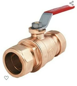 101-643NL 1/2" Compression End Ball Valve ( Case of 10) - Picture 1 of 6