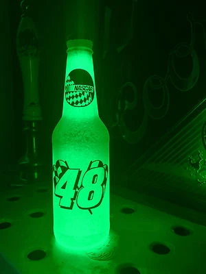 NASCAR #48 Jimmie Johnson Car Racing Bottle 12oz Beer Bottle Light LED Man Cave - Image 1 of 3