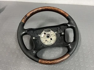BMW E39 Facelift OEM Wood Leather Steering Wheel - Picture 1 of 10