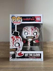 NEW Terrifier - Art the Clown (Bloody) #1592 Funko Pop! in PROTECTOR - Picture 1 of 7