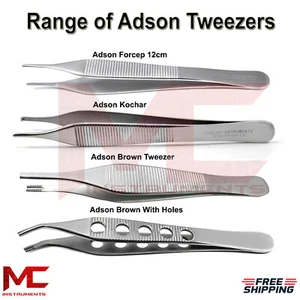 Dental Adson Thumb Grasping Tissue Suture Forceps Anatomical Surgical Pick Plier - Picture 1 of 5