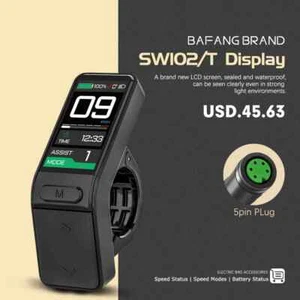 Mini SW102T Display 24/36/48V Ebike Intelligente LCD Bildschirm 5PIN Wasserdicht - Picture 1 of 18
