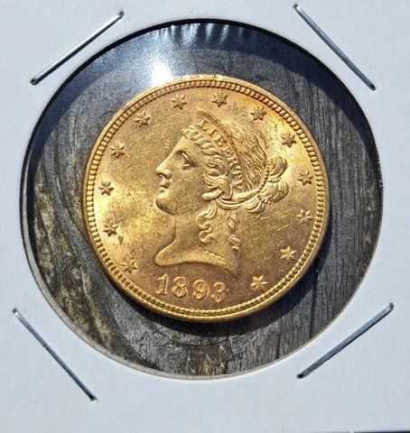 1893 $10 Liberty Head Gold Coin Cover