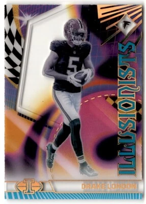 2023 Panini Illusions Illusionists Light Blue Drake London /299 #4 Atlanta - Image 1 of 2