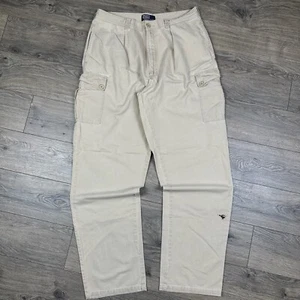 Vintage Polo Ralph Lauren Cargo Pants Men’s 36x34 Beige RL-067 Military Army - Picture 1 of 8