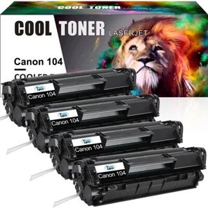 4PK Black 104 FX9 Toner Cartridge For Canon 104 ImageClass MF4350D MF4150 D420 - Picture 1 of 11