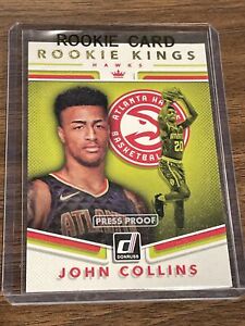 2017-18 Donruss John Collins Rookie Kings #19 Atlanta Hawks RC