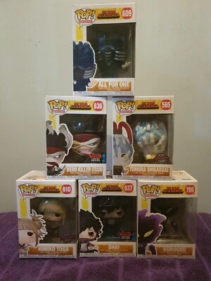 funko pop vinyl Mha Assorted Villians Bundle Dabi Stain Tomura Toga Kurogiri - Image 1 of 4