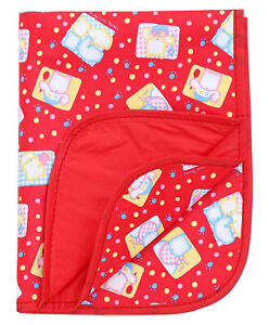 Diaper Changing Mat with Multiprint - Dark Red (Prints May Vary)