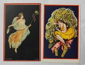 LIBERTY ART NOUVEAU-LOTTO 2 CARTOLINE-C19-200 - Picture 1 of 1