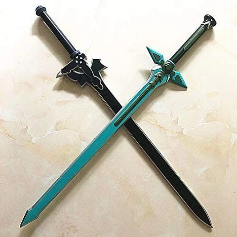 Foam SAO Dark Repulser Kirito Kirigaya & Yuuki Asuna Black Sword - 80cm (31.5") Cover