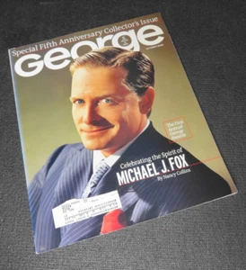2000 OCTOBER GEORGE MAGAZINE - MICHAEL J. FOX COVER - SPIKE LEE -JOHN ROCKER - Picture 1 of 11