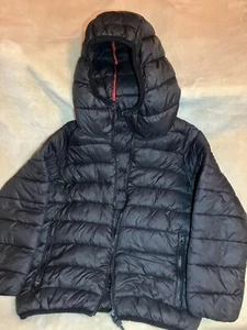 NEXT boys Age 7 Years School Coat Winter Jacket Black With Red Trim - Picture 1 of 11