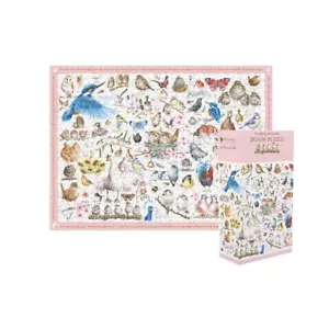Wrendale Gartenvögel Puzzle - 1000-teiliges Puzzle und Leitfaden Poster - Bild 1 von 4