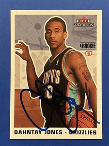 DAHNTAY JONES Signed 2003-04 Fleer Tradition #280 DUKE Grizzlies Autograph Auto - Picture 1 of 2