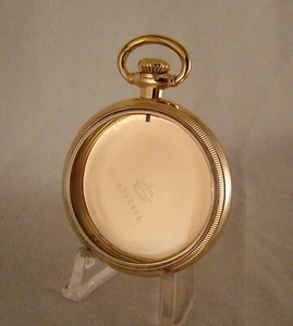 10k GOLD FILLED CASE STAR WATCH CASE CO. OPEN FACE SIZE 16s POCKET WATCH - Picture 1 of 12
