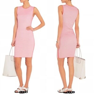 Nuevo con etiquetas Vestido Jersey Acanalado Alexander Wang Rayas Ópticas S Foto 1 de 4