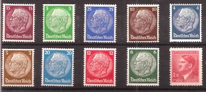 GERMANIA NAZISTA ufficio postale 3° Terzo 3° Reich Hindenburg + francobolli Hitler MNH - Foto 1 di 1