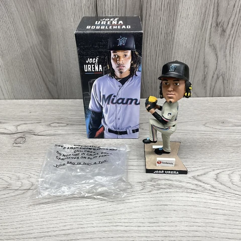 Brand New in box Jose Urena Miami Marlins Bobblehead Bobble MLB Cover