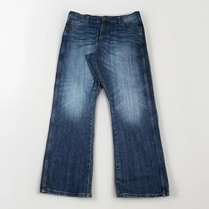 Wrangler Retro Jeans Uomo 38x32 Blu Stivale Relaxed Taglio Denim Elasticizzato Western - Foto 1 di 18