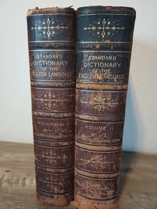 RARE Set 1903 Funk & Wagnalls New Standard Encyclopedia Vol 1 A-L & Vol 2 M-Z - Bild 1 von 24