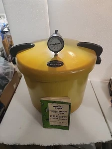 Pentola a Pressione Vintage Presto 16 Qt Canner 01/CA16H Raccolta Oro Giallo Bella... - Foto 1 di 11