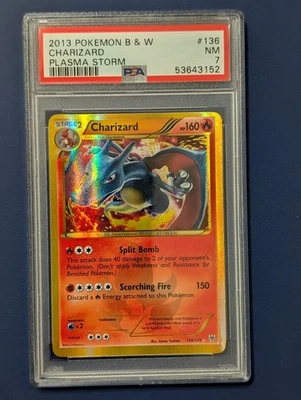 Charizard 136/135 Pokemon Black & White Plasma Storm PSA 7 - Image 1 of 4