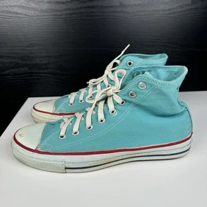 90's Rare Chuck Taylor All Star Converse Light blue Made In USA - 9 - Picture 1 of 16