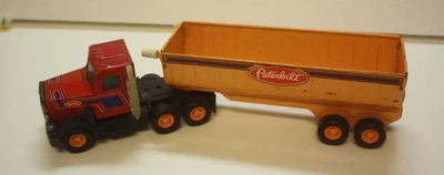 1981 Buddy L Peterbilt Semi Caminhão Dumper Aço Prensado (Um brincado com brinquedo, Usado) - Imagem 1 de 4