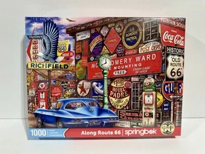 Entlang der Route 66 - 1000 Teile Puzzle Neu & Versiegelt von Springbock Hergestellt in den USA - Bild 1 von 8