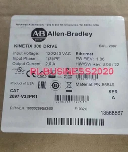 NEW Allen Bradley 2097-V33PR1 /A Kinetix 300 EtherNet/IP Servo Drive 120/240VAC - Picture 1 of 5