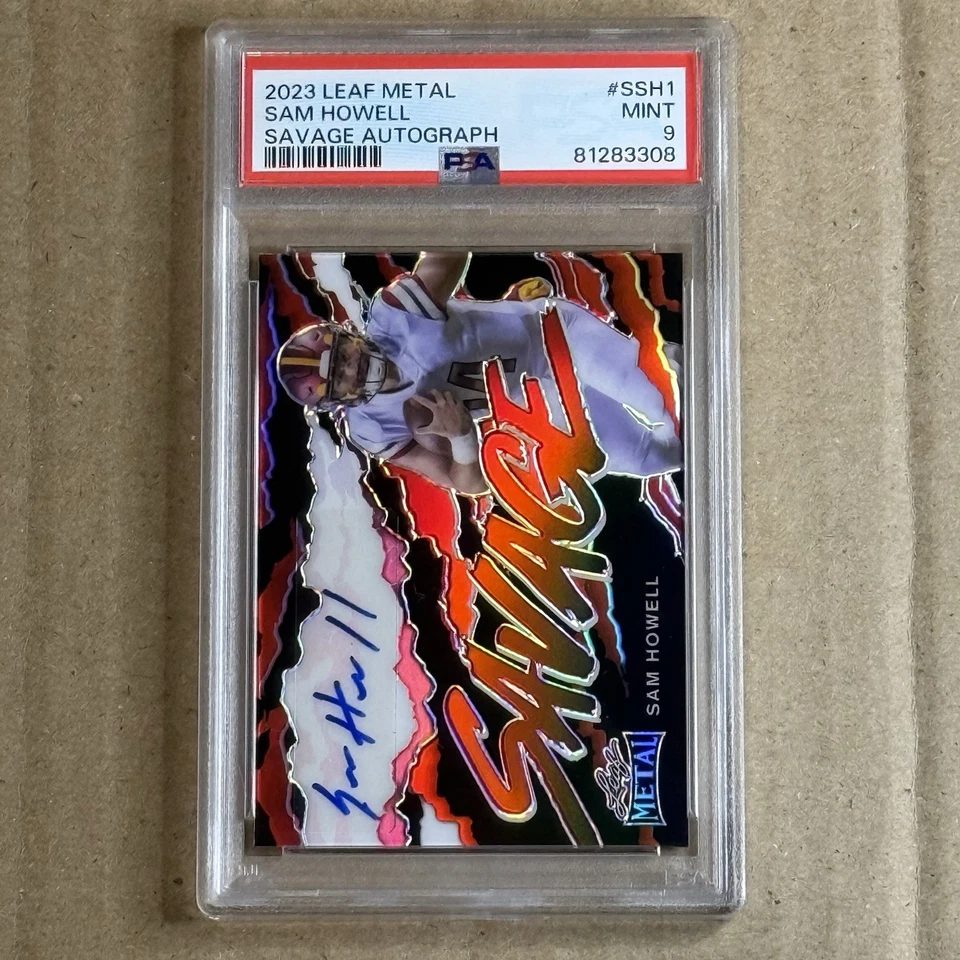 2023 LEAF METAL #S-SH1 SAM HOWELL SAVAGE AUTOGRAPH /10 MINT PSA 9 - Image 1 of 3