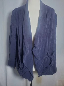 NWOT Dark Blue Women’s Coldwater Creek Classic Cardigan Jacket Size XL (18) - Imagen 1 de 8