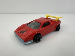 Lamborghini Countach 257 Majorette 200 vintage años 80 rojo amarillo difícil de encontrar - Imagen 1 de 7