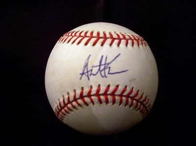 AUSTIN KEARNS. AUTOGRAPH OFFICIAL "NL" BASEBALL. WITH C.O.A. - Image 1 of 2